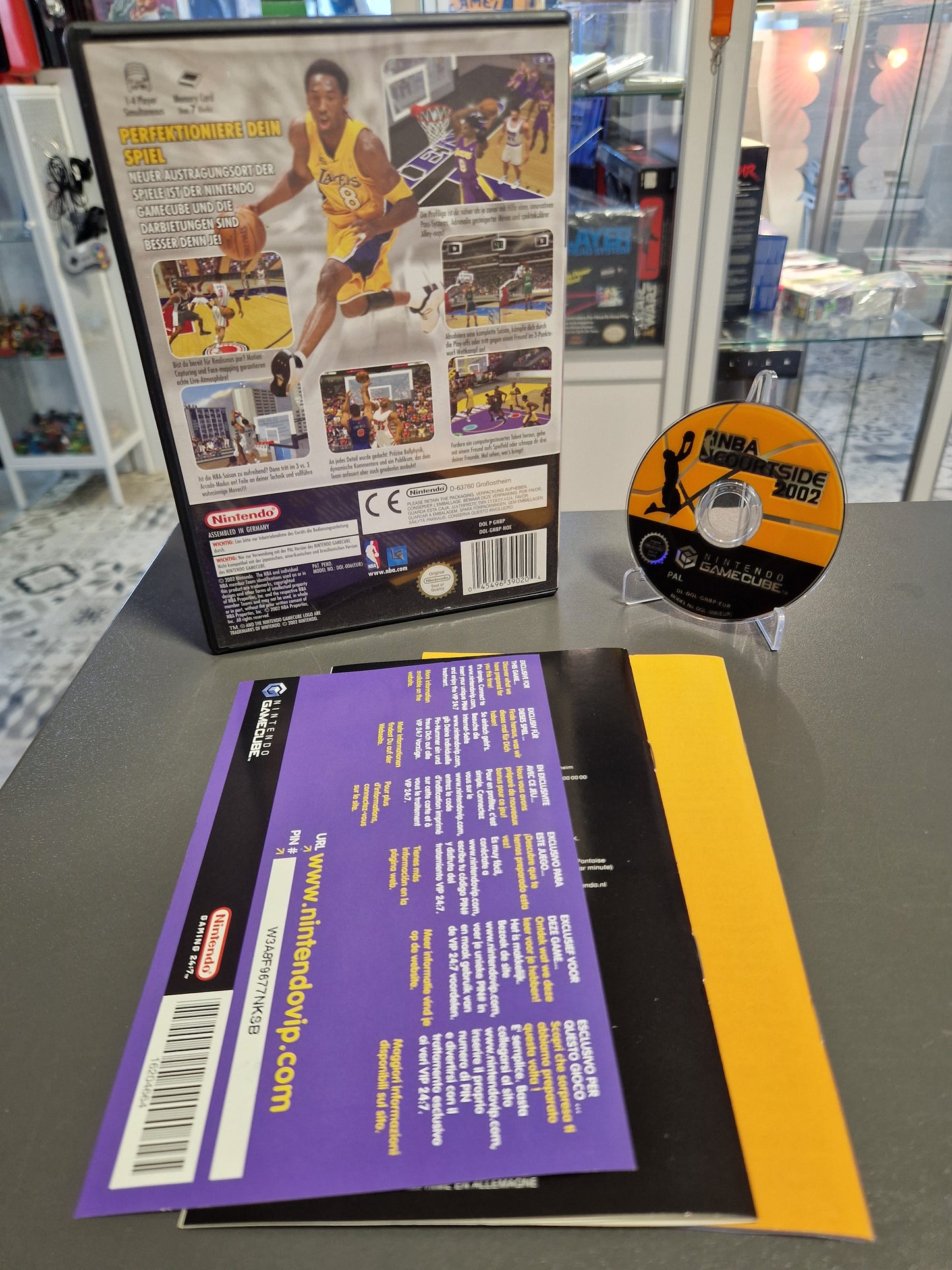 NBA Courtside 2002 Nintendo GameCube | Kobe Bryant Cover | CIB | Top Zustand