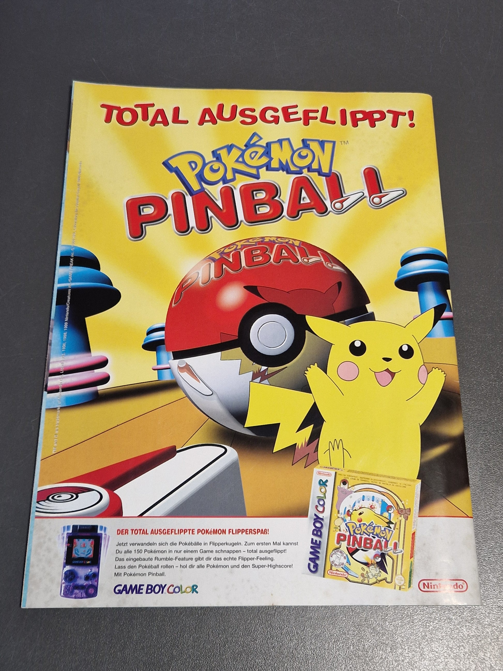 Rückseite Club Nintendo Magazin 05/00 mit leichten altersbedingten Flecken, ehrlich dokumentiert