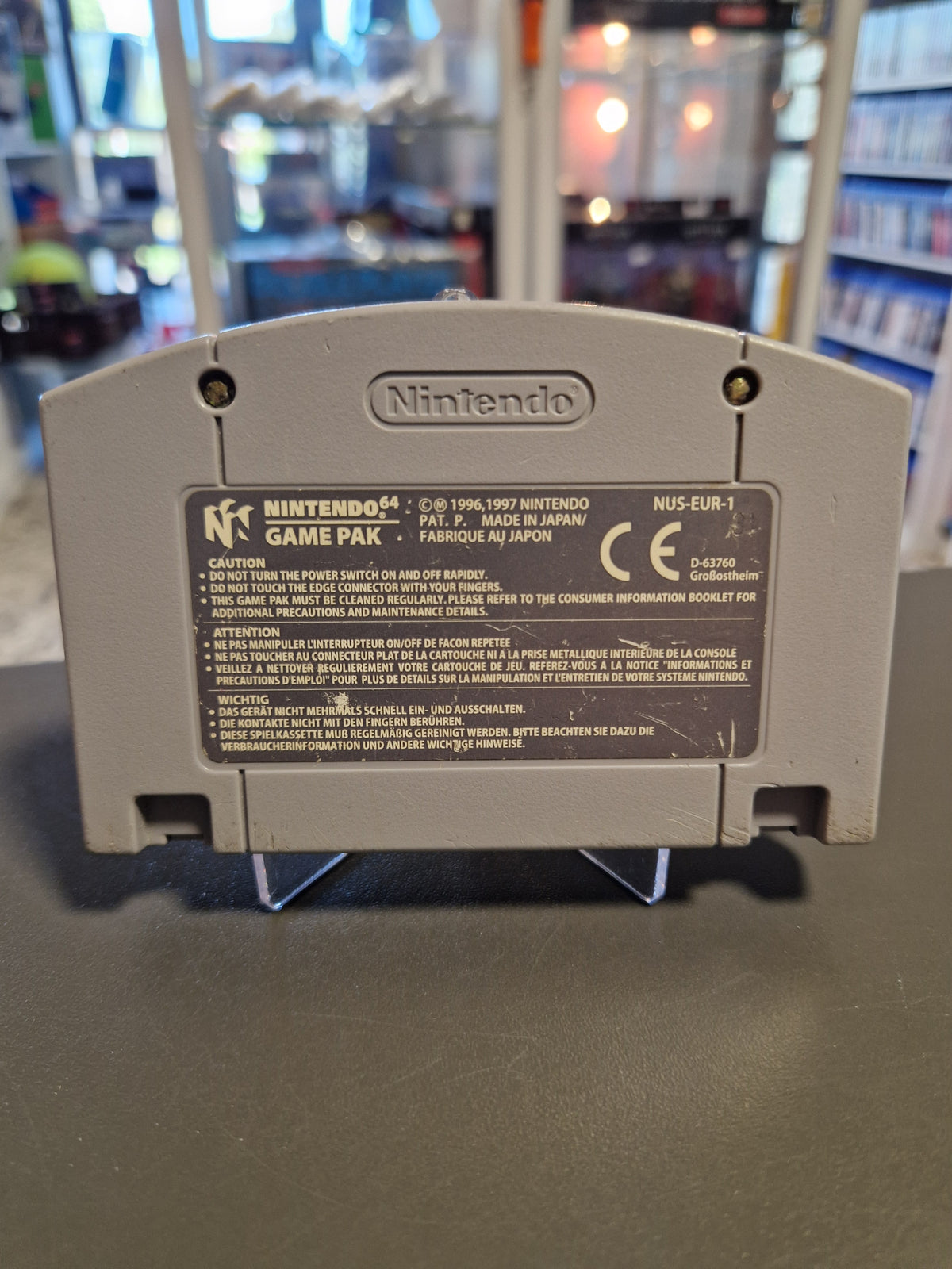 Rückseite des N64 Moduls Forsaken 64