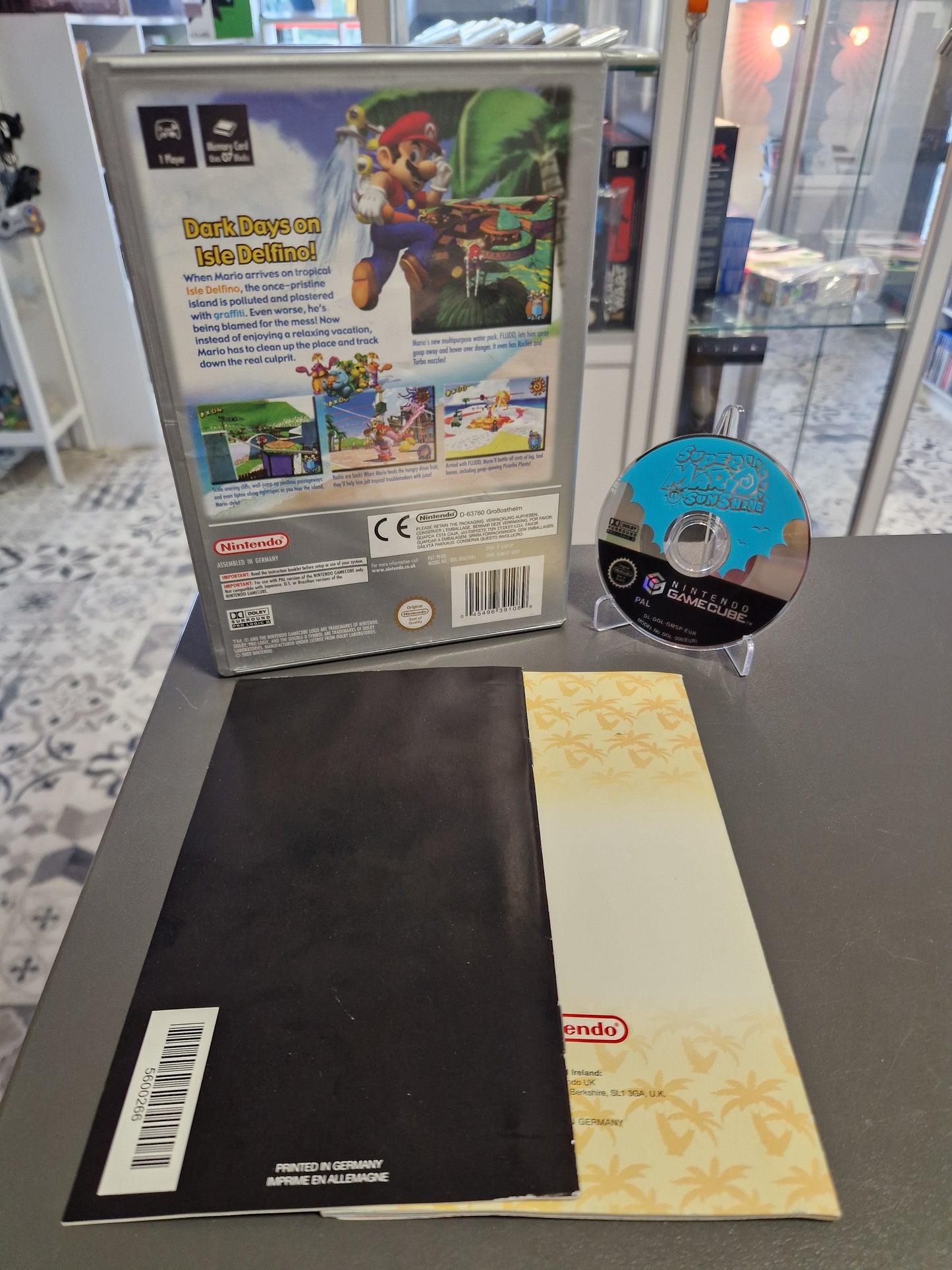Super Mario Sunshine | Nintendo GameCube | UK Version | CIB | Memory Lane