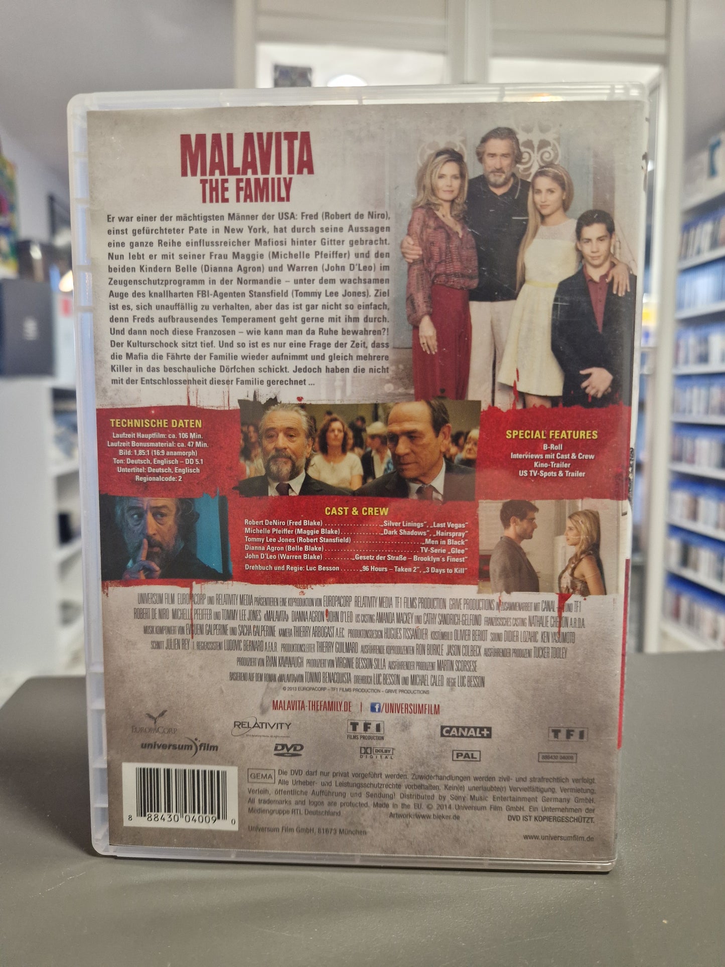 Malavita - The Family - DVD - Robert DeNiro - Michelle Pfeiffer Film