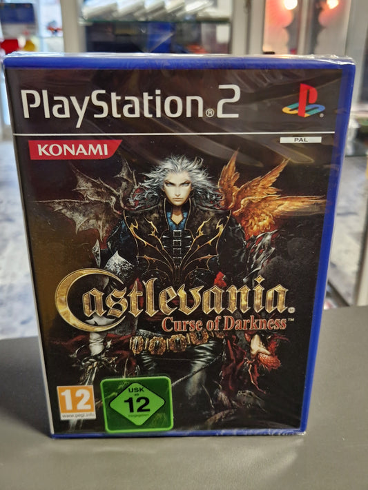 Castlevania Curse of Darkness PS2 Spiel seltene deutsche PEGI Version Rückseite NEU unbespielt ohne Banderole Konami Memory Lane Shop Rhauderfehn