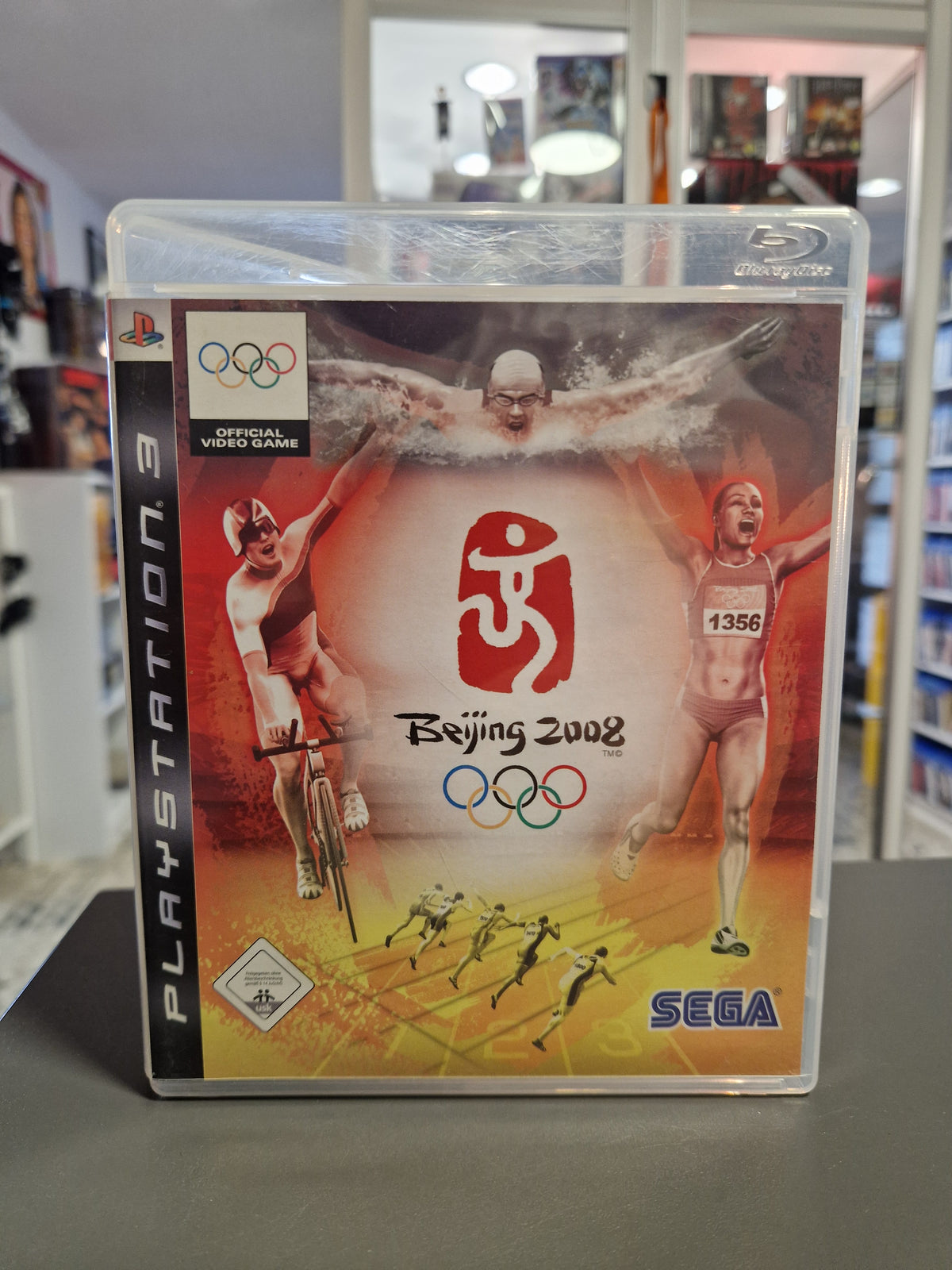 Vorderseite der PS3 Hülle von Beijing 2008 Das offizielle Videospiel der Olympischen Spiele.